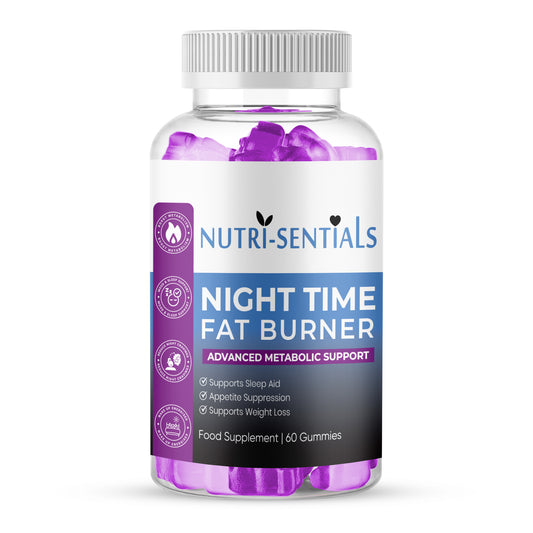 Night Time Gummies- Metabolism & Sleep Support Supplement- Promotes Relaxation & Wellness for Women & Men- Natural Weight Management Gummies with Mixed Berry Flavour- 60 Count