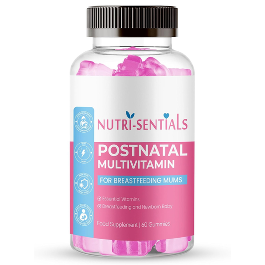 Postnatal Vitamins Gummies- Multivitamin Breastfeeding Supplement for Mums- New Mum Vitamins for Energy, Immunity & Breastfeeding Support- Organic Lactation Supplement- 60 Gummies