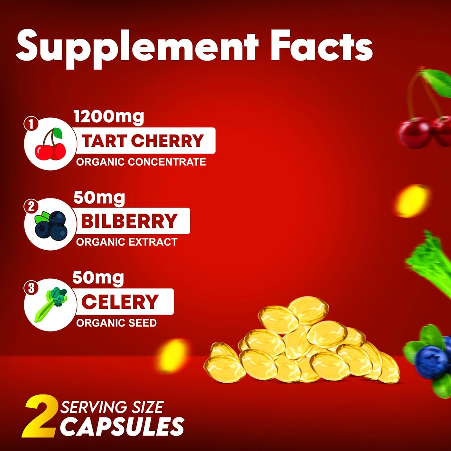 GO-Out Uric Acid Cleanse Supplement| Natural Supplements Promoting Kidney & Joint Support| Includes Tart Cherry, Bilberry Extract and Celery Seed Extract | Uric Acid Support Formula|120 SOFTGELS