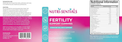 Fertility Gummies for Women – 26 Nutrients Including Myo-Inositol, Methylated Folate, CoQ10, Zinc & Iron – Vitamin Support for Women Trying to Conceive – Vegan – 60 Gummies