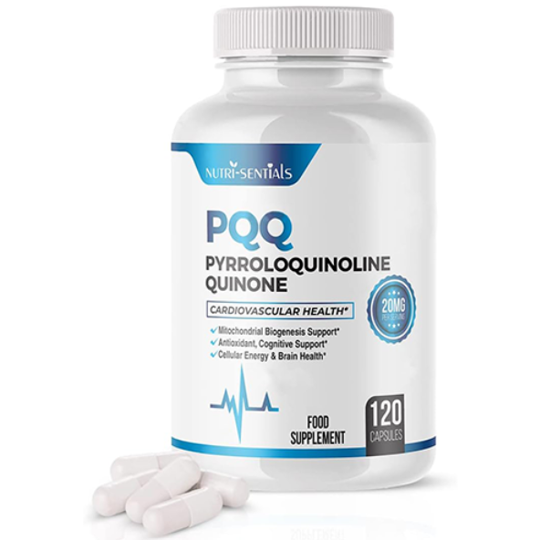 PQQ Max 20mg, 120 Capsules – Pyrroloquinoline Quinone - Promotes Mitochondrial Biogenesis, Energy Optimize | Plant Extract - Powerful & 100% Natural Supplement
