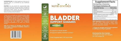 Bladder Support Supplement Pumpkin Seed Oil Extract Gummies Orange Flavour4000mg