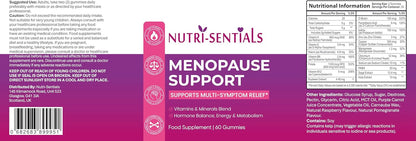 Menopause Gummies for Women- Multi-Symptom Menopause Support with Vitamins & Minerals for Energy, Mood, Stress, & Bone Health- Natural Menopause Supplements Women- 60 Gummies